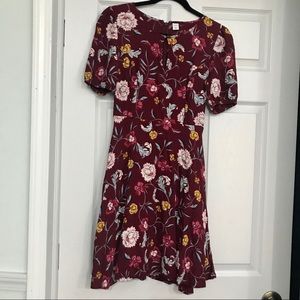 Old Navy Short Sleeve Floral Dress